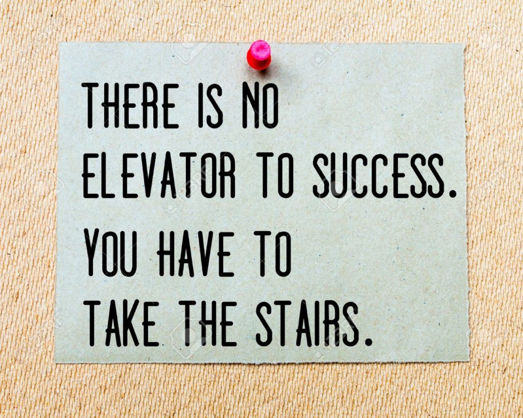 Taking the stairs is an easy way to get healthy.